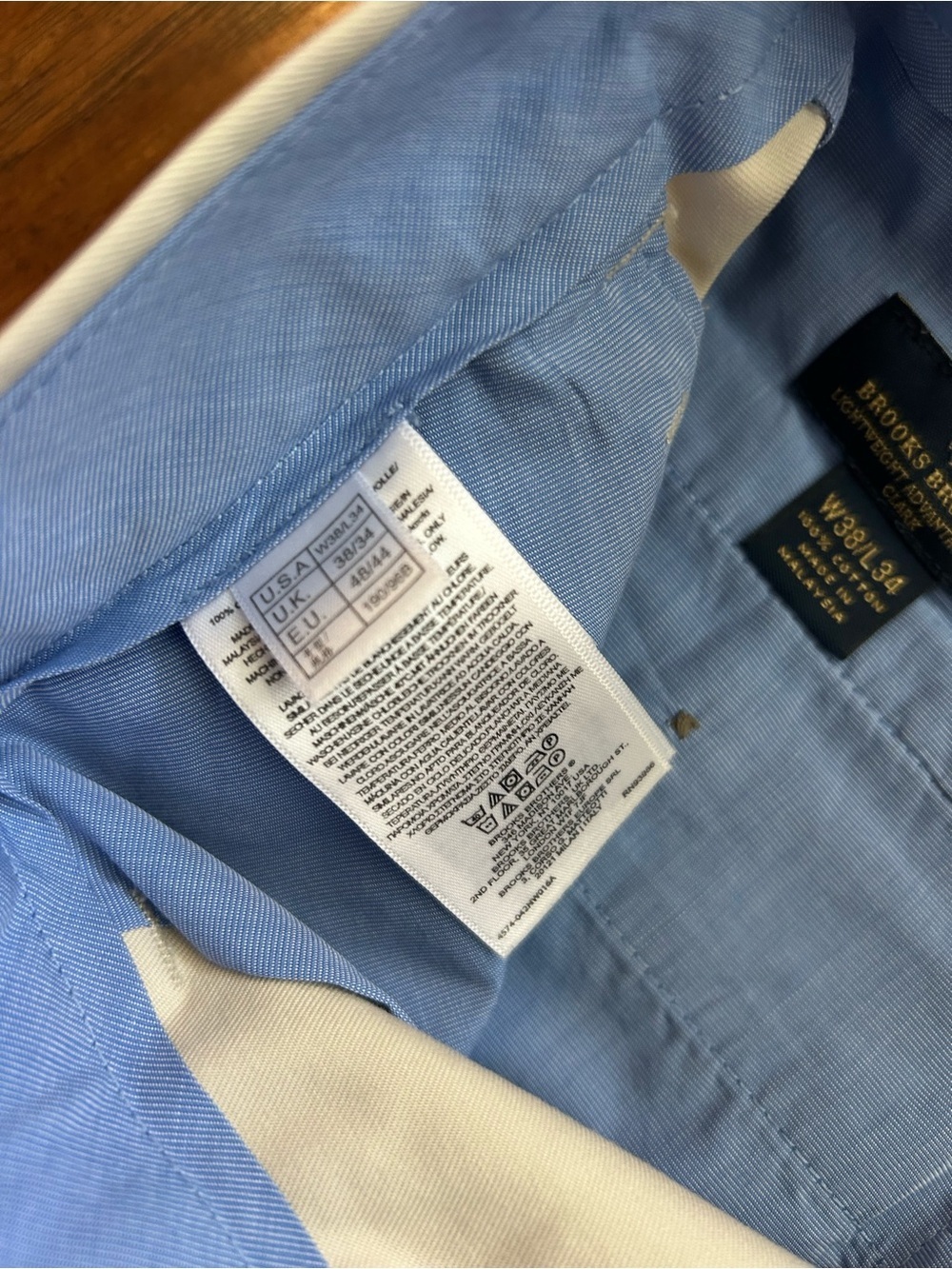Brooks Brothers Men's Front Pleated Dress Pants 100% Cotton Pockets Luxury - Picture 5 of 12